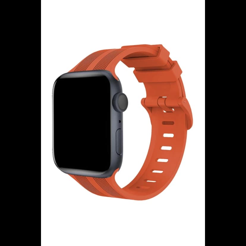 Newface Apple Watch 42mm KR408 Çizgili Silikon Kordon
