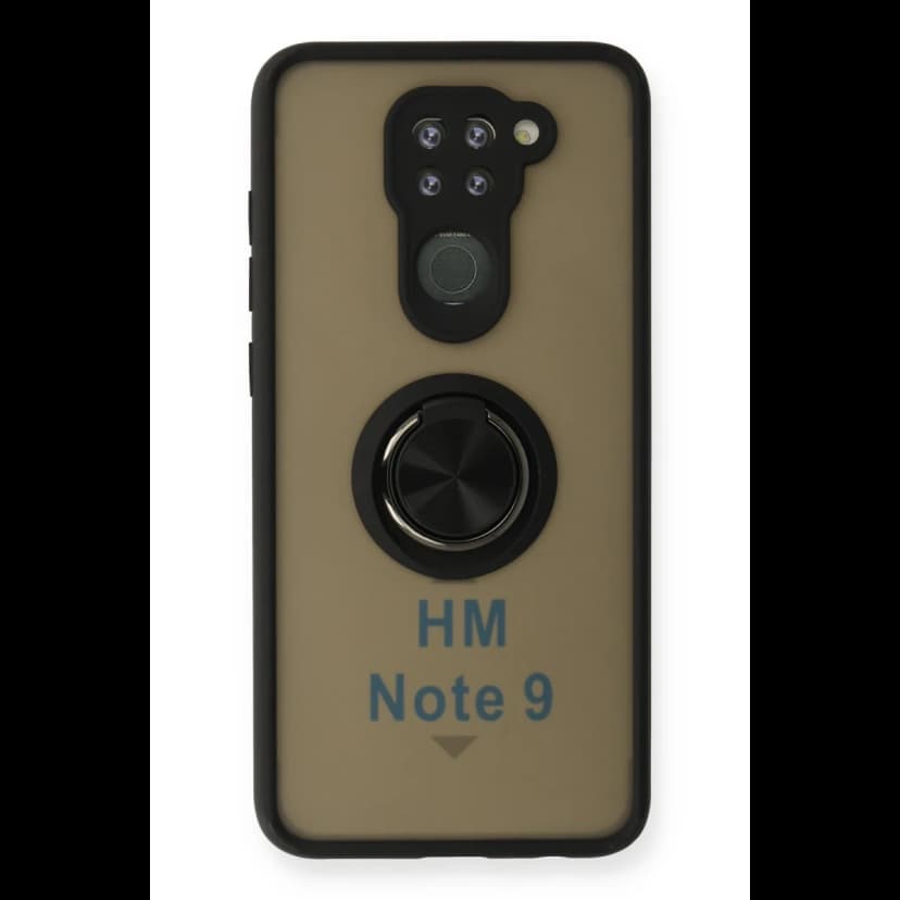 Newface Xiaomi Redmi Note 9 Kılıf Montreal Yüzüklü Silikon Kapak