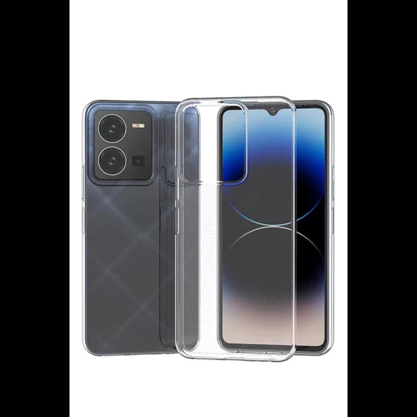 Newface Vivo Y35 Kılıf Lüx Şeffaf Silikon
