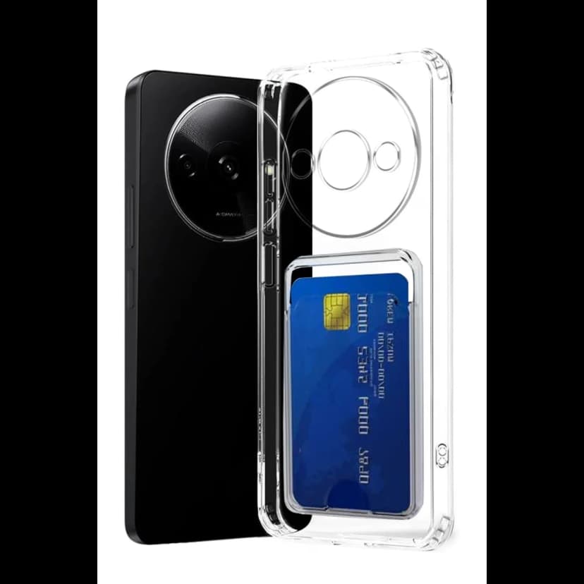 Newface Xiaomi Redmi A3 4G Kılıf Kart Şeffaf Silikon