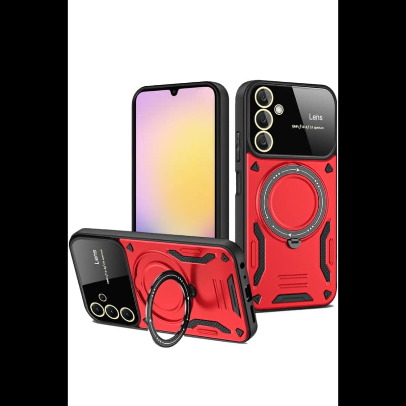 Newface Samsung Galaxy A25 5G Kılıf Joy Lens Standlı Kapak