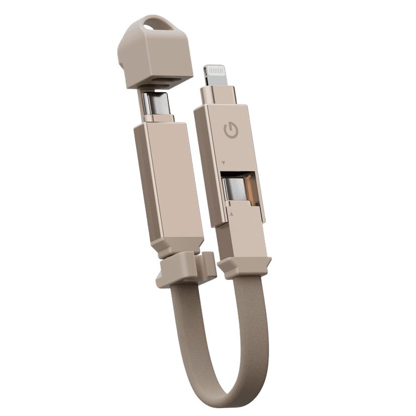 Energea Sheath 2in1 15cm Type-C to Type-C Lightning 60W MFi Sertifikalı Hızlı Şarj Data Kablosu