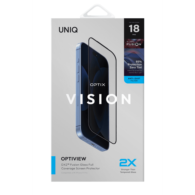 Uniq Apple iPhone 18 Pro/17 Pro Optix Vision Optiview Cam Ekran Koruyucu