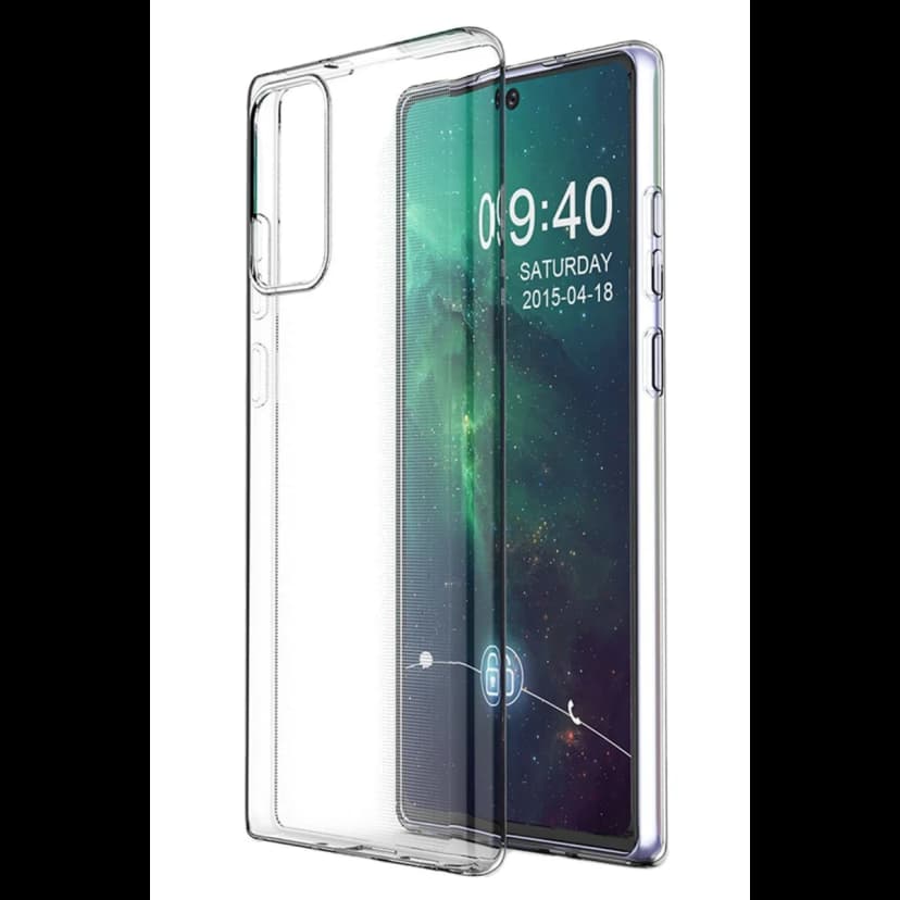 Newface Samsung Galaxy Note 20 Kılıf Lüx Şeffaf Silikon