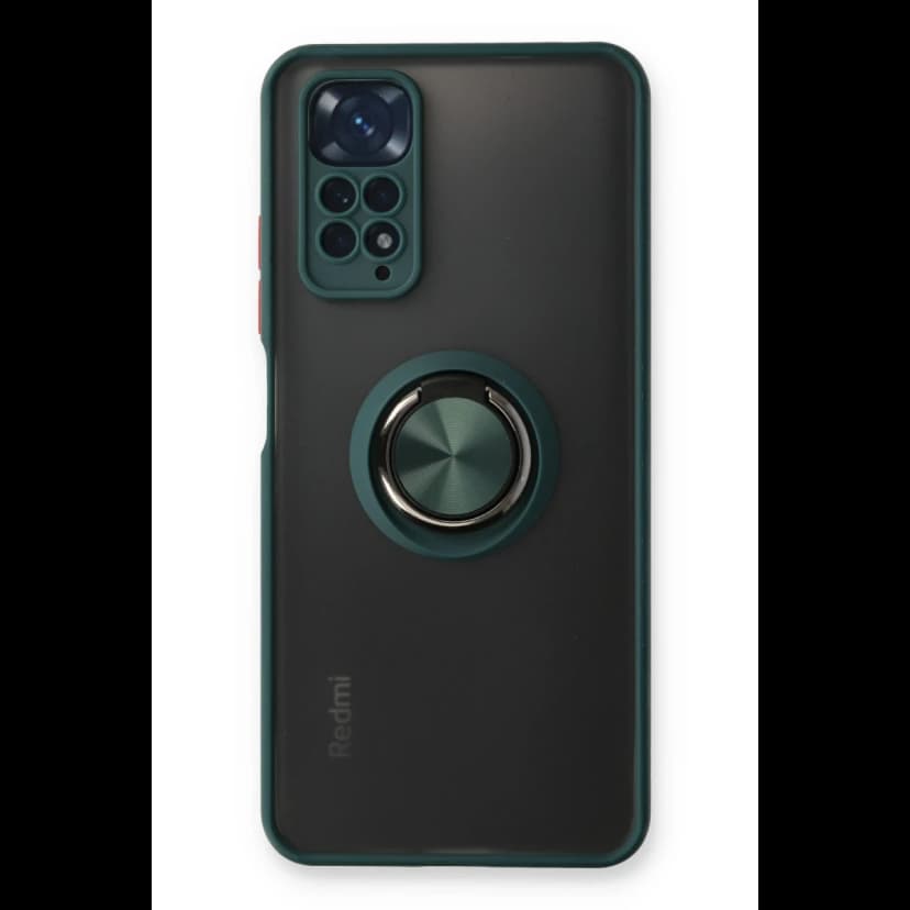 Newface Xiaomi Redmi Note 11 Kılıf Montreal Yüzüklü Silikon Kapak