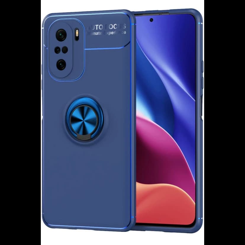 Newface Xiaomi Poco F3 Kılıf Range Yüzüklü Silikon