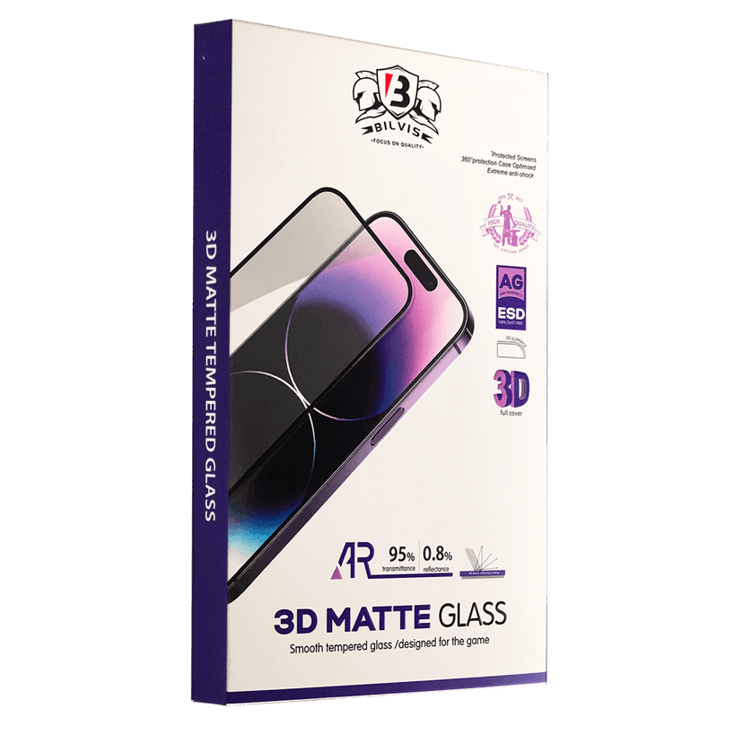 Newface Apple iPhone 16 Pro Max Bilvis 3D Mat Cam Ekran Koruyucu