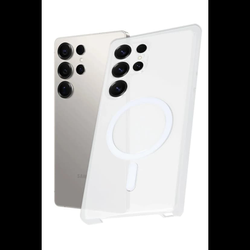 Newface Samsung Galaxy S25 Ultra Kılıf PC Zara Magsafe Şeffaf Kılıf