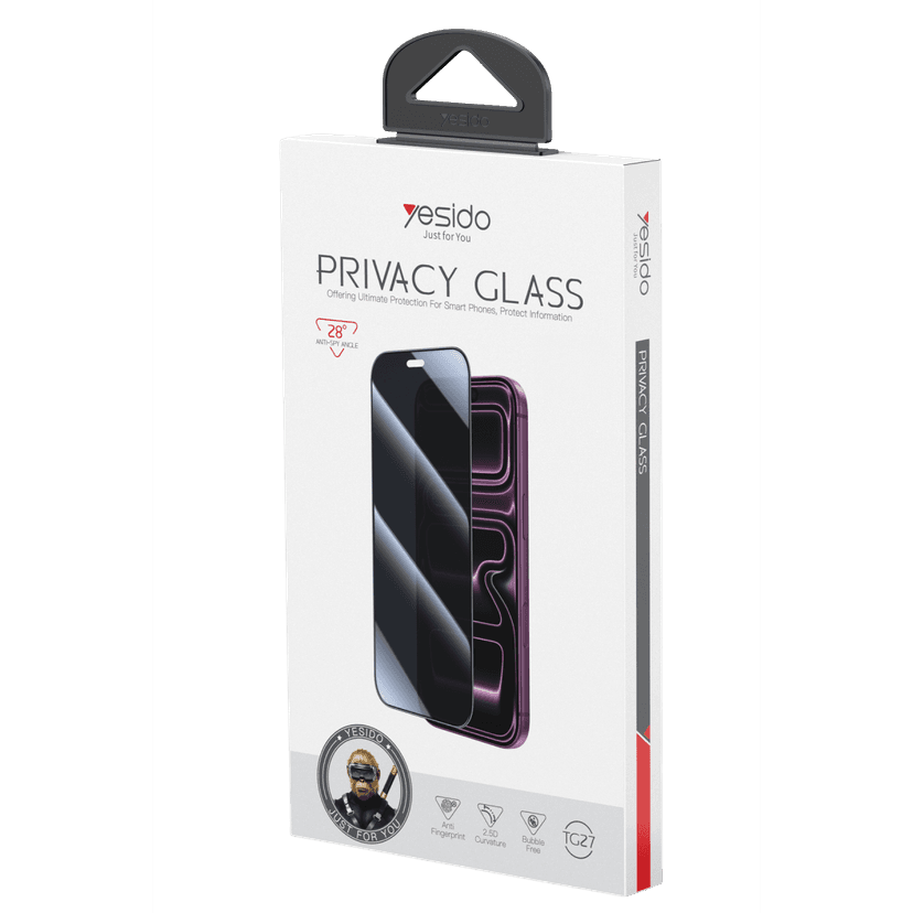 Yesido Apple iPhone 18 Pro Max TG27 Hayalet Cam Ekran Koruyucu