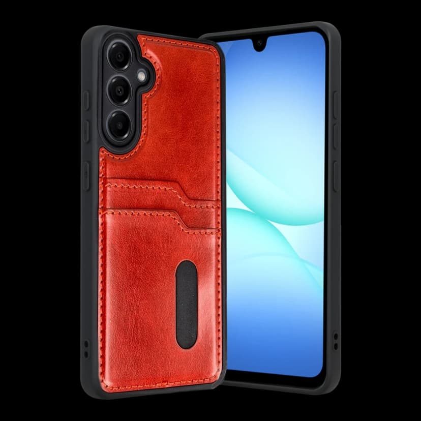 Newface Samsung Galaxy A17 5G Sara Kartvizitli Deri Kılıf