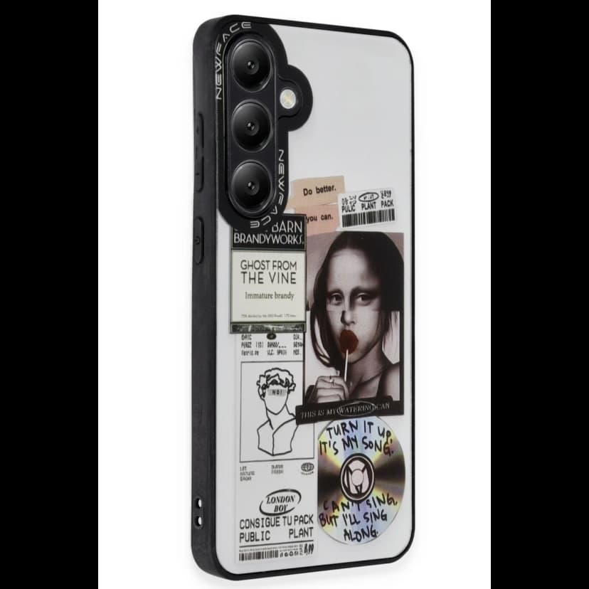 Newface Samsung Galaxy S24 Kılıf Mirror Desenli Kapak