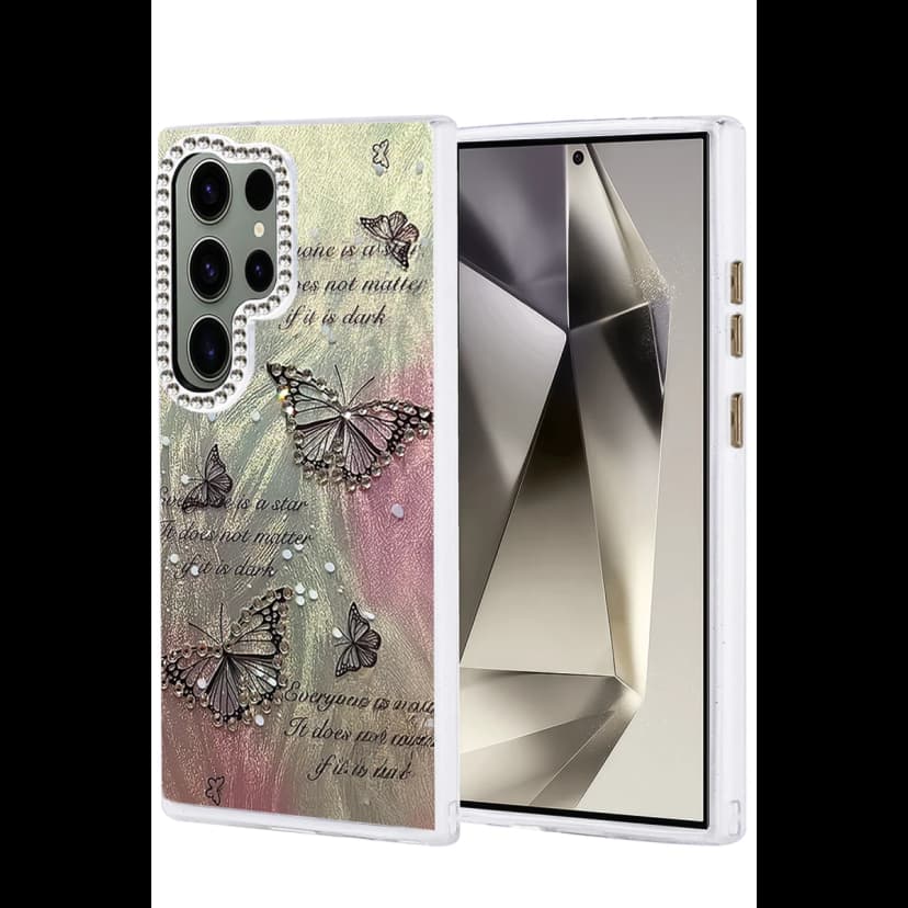 Newface Samsung Galaxy S24 Ultra Kılıf Blade Aynalı Desenli Kapak