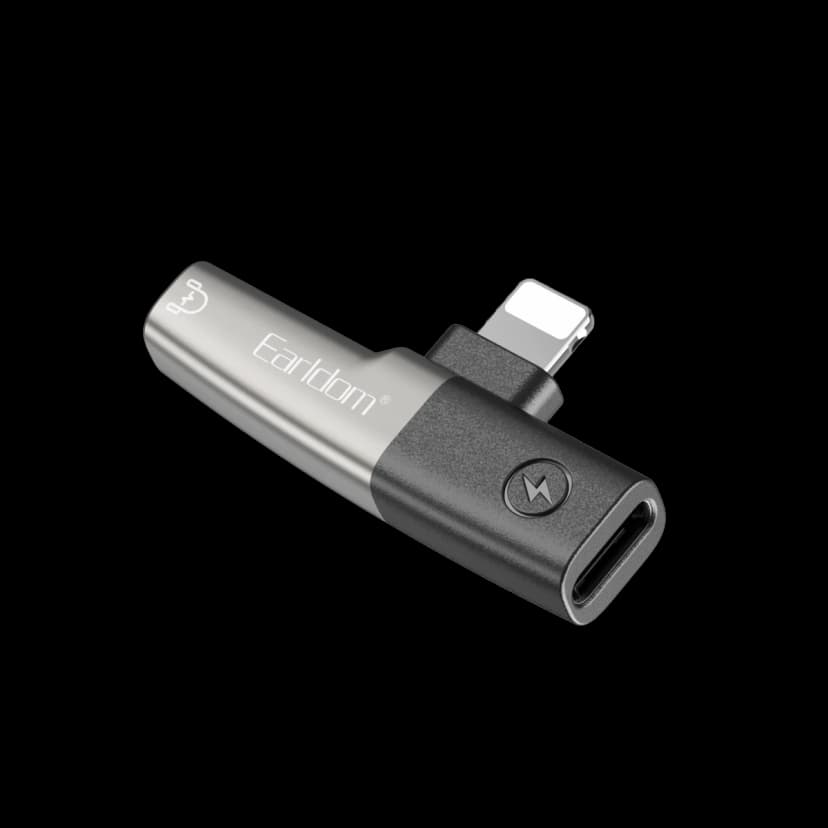 Earldom OT107L Lightning to 3.5mm ve Lightning Çıkış Dönüştürücü