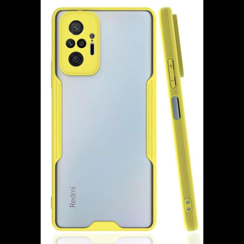 Newface Xiaomi Redmi Note 10 Pro Kılıf Platin Silikon