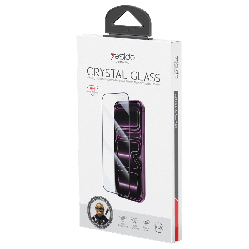 Yesido Apple iPhone 18 Pro/17 Pro TG26 Ultra Clear HD Cam Ekran Koruyucu