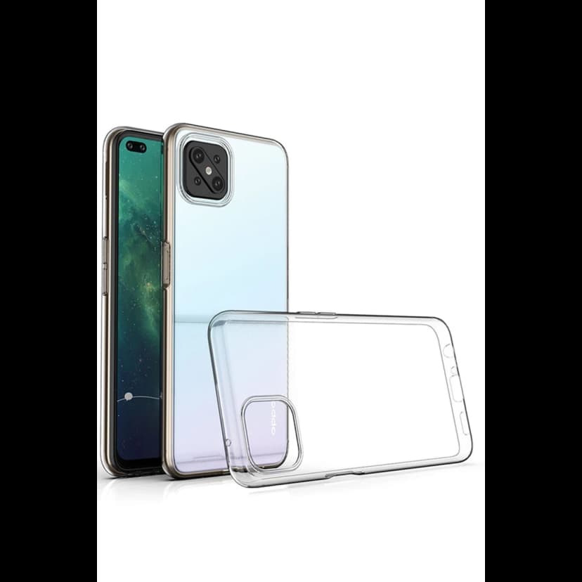 Newface Oppo Reno 4 Lite Kılıf Lüx Şeffaf Silikon