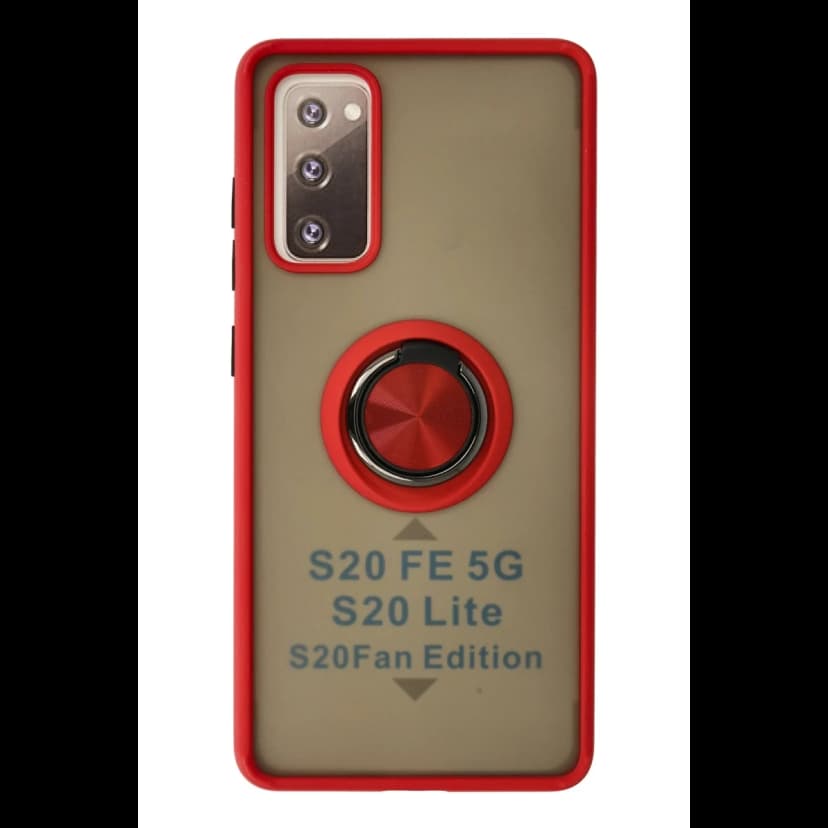 Newface Samsung Galaxy S20 FE Kılıf Montreal Yüzüklü Silikon Kapak