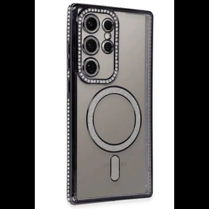 Newface Samsung Galaxy S24 Ultra Kılıf Joke Simli Magneticsafe Kılıf