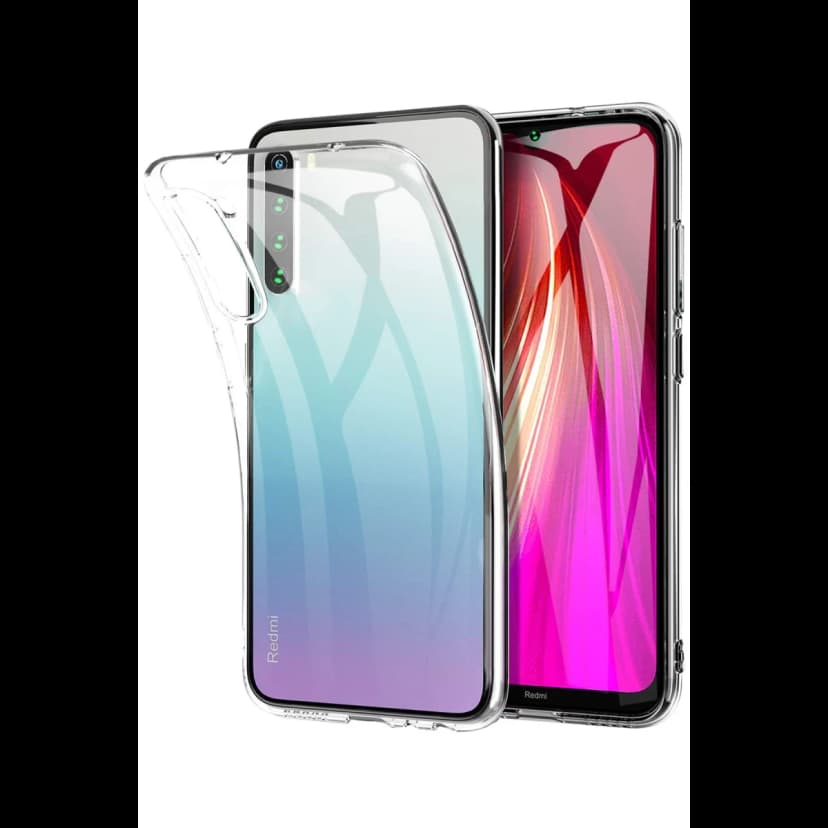 Newface Xiaomi Redmi Note 8 Kılıf Lüx Şeffaf Silikon