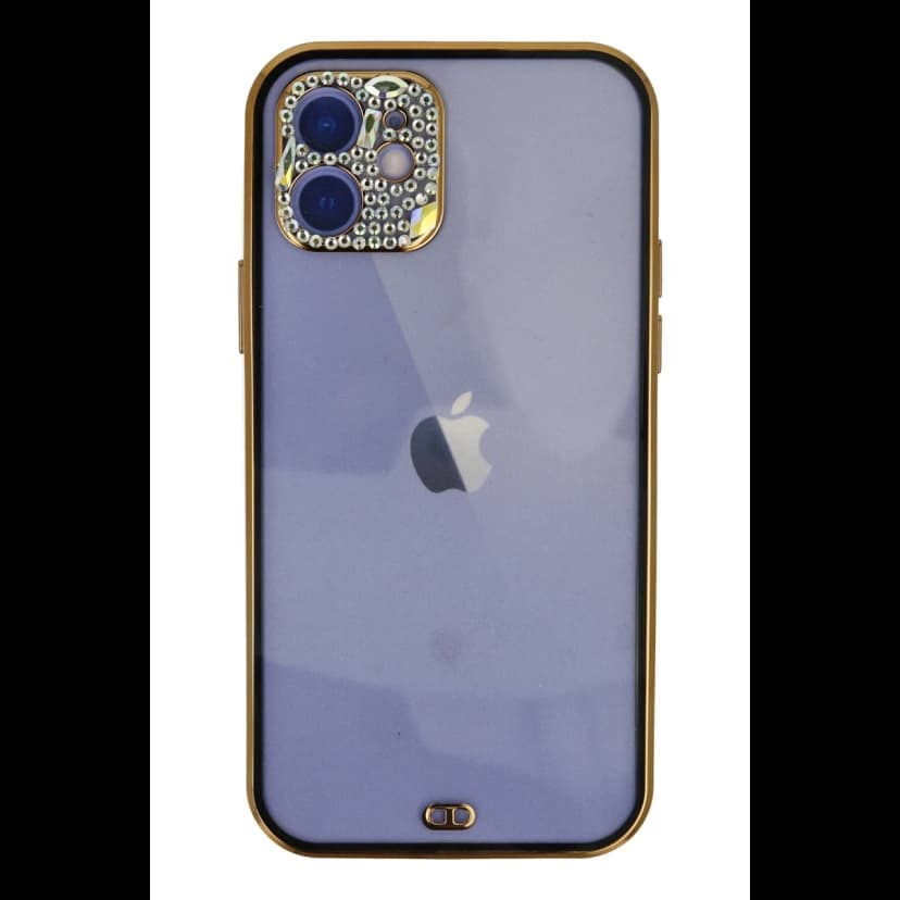 Newface Apple iPhone 12 Kılıf Liva Taşlı Silikon