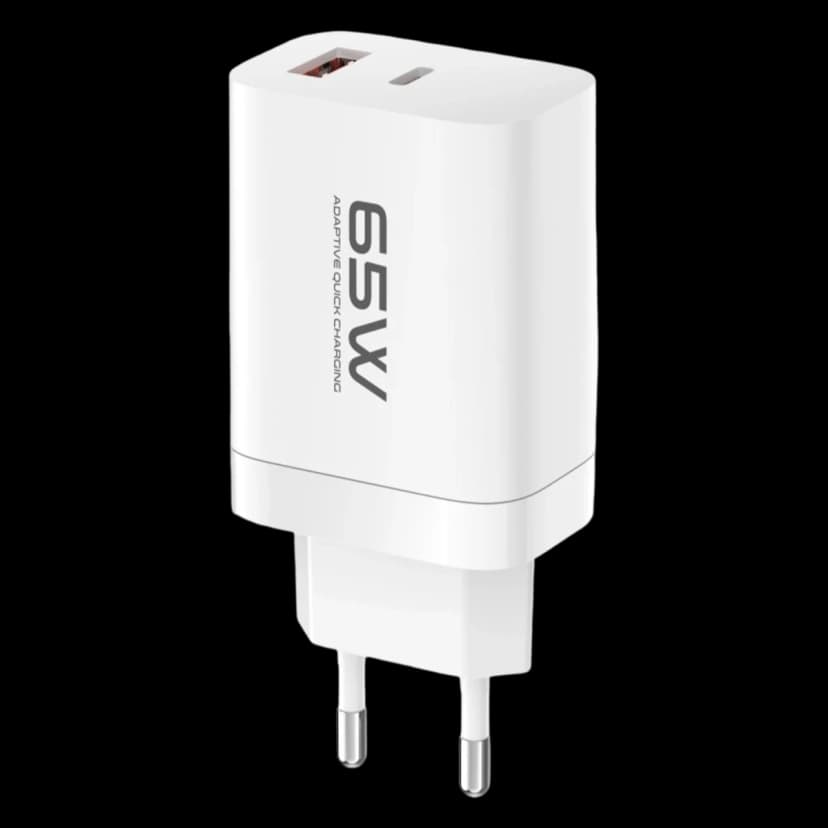 Konfulon C99Q 65W PD Destekli Type-C ve USB Çift Çıkışlı Hızlı Şarj Adaptörü