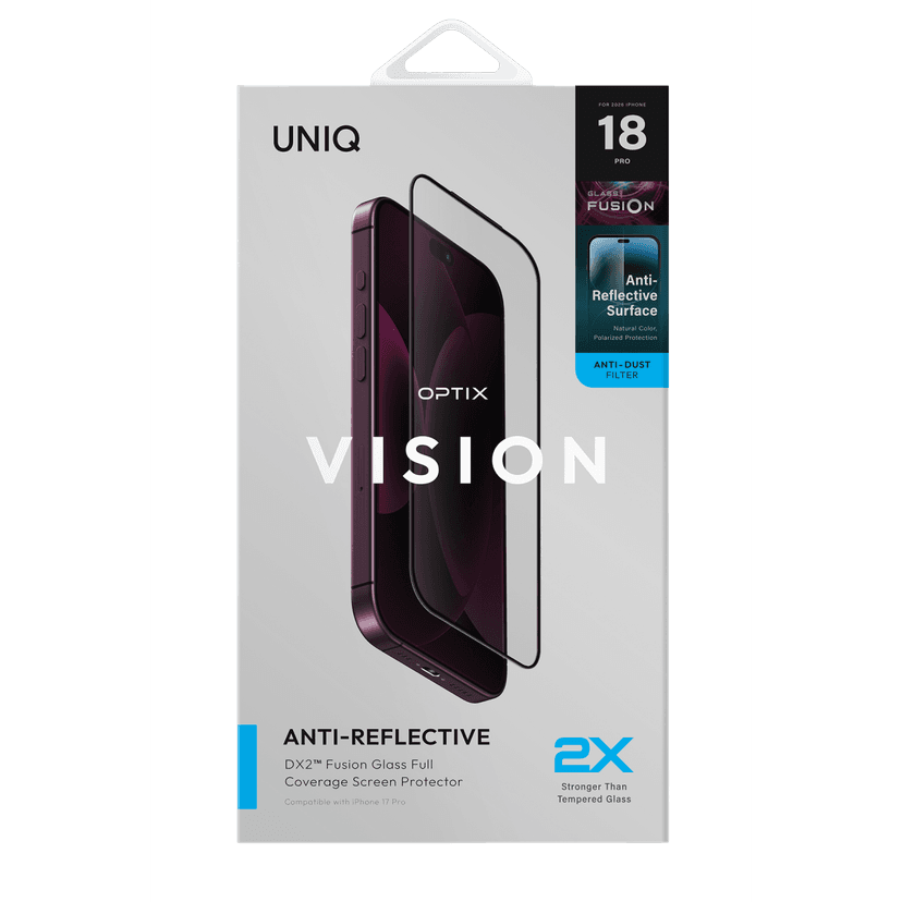 Uniq Apple iPhone 18 Pro/17 Pro Optix Vision AR Cam Ekran Koruyucu