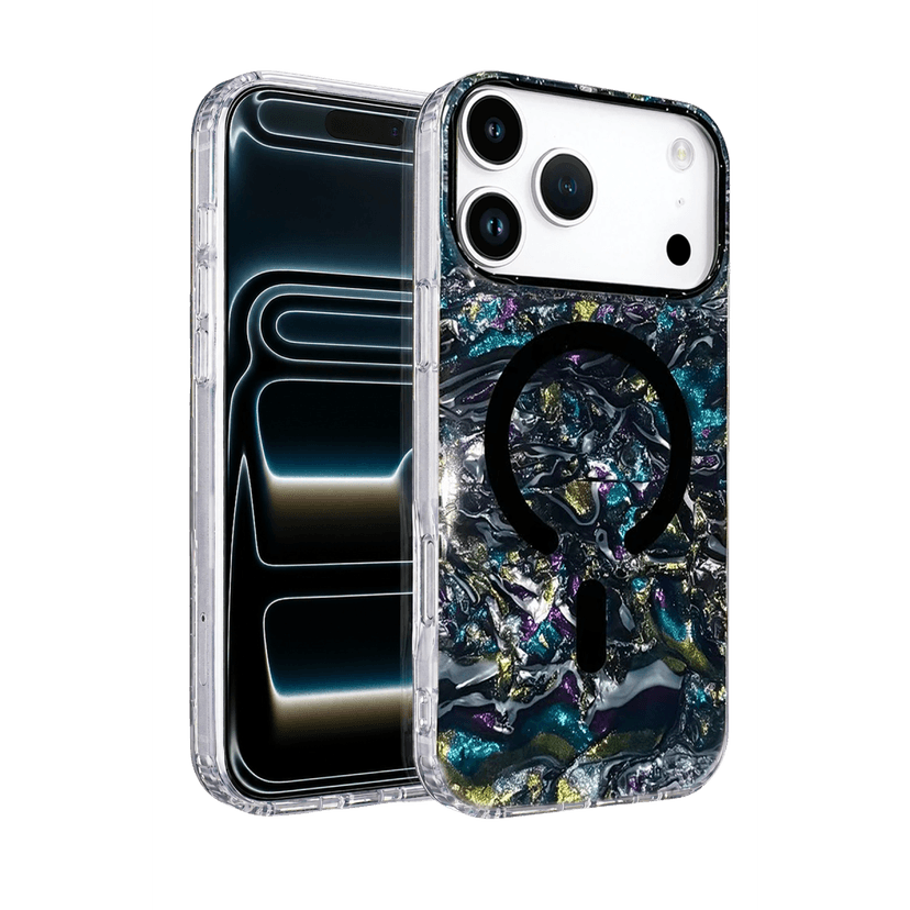 Onegif Apple iPhone 17 Pro Max/18 Pro Max Mila Dalgalı Magsafe Kapak