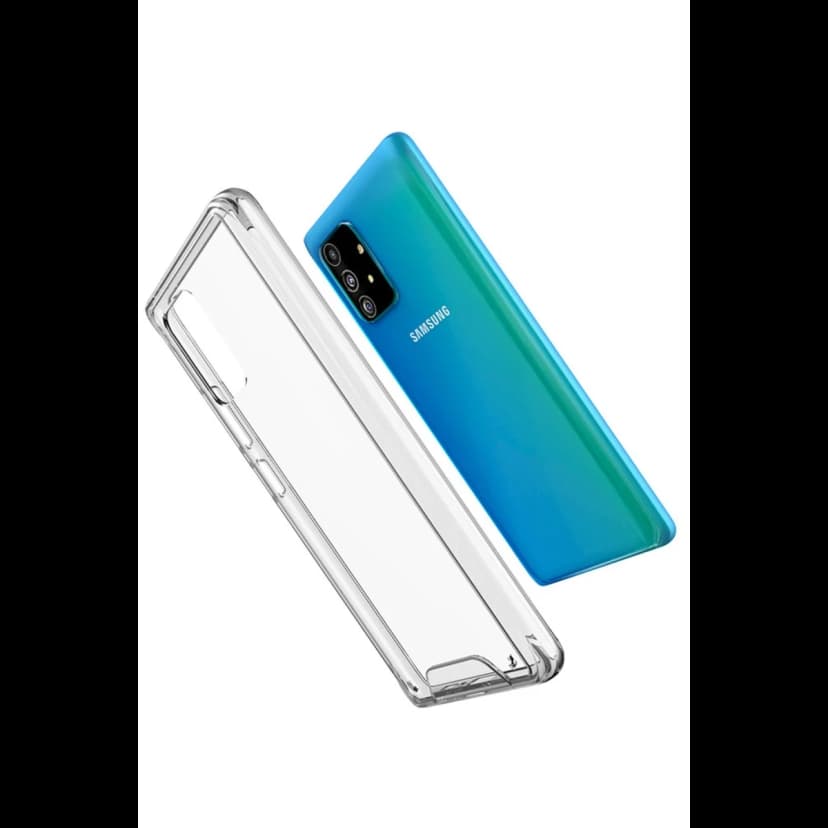 Newface Samsung Galaxy A91 / S10 Lite Kılıf Lüx Şeffaf Silikon