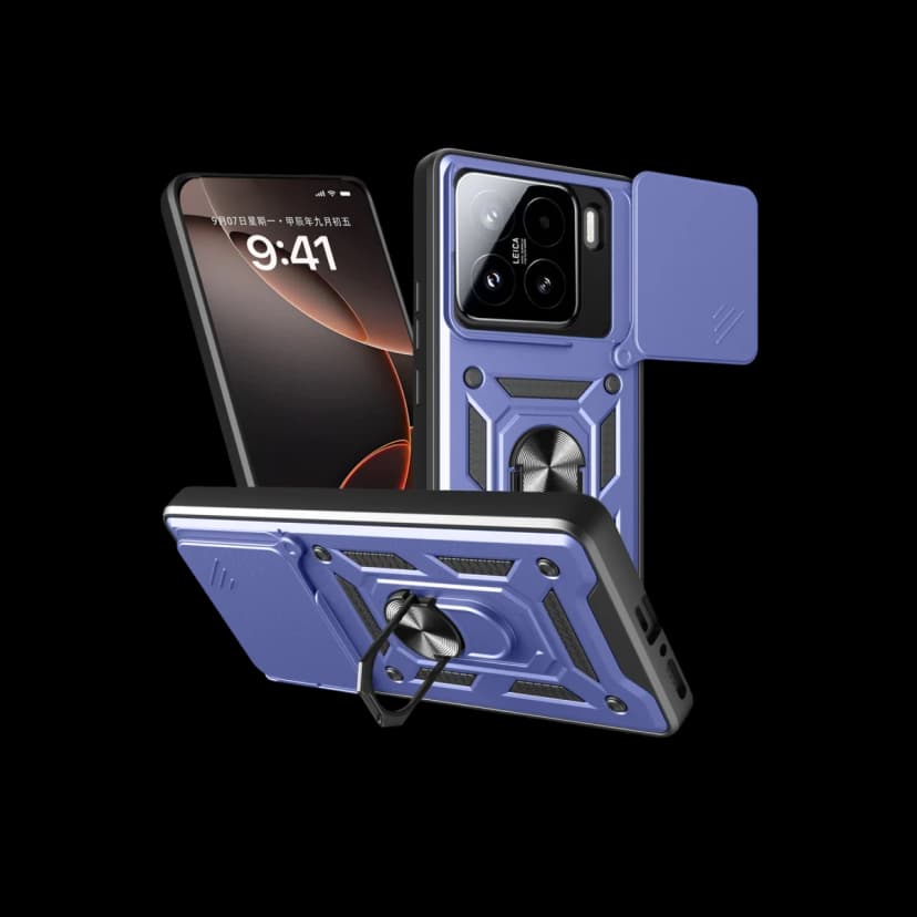 Newface Xiaomi Mi 15 Kılıf Pars Lens Yüzüklü Silikon