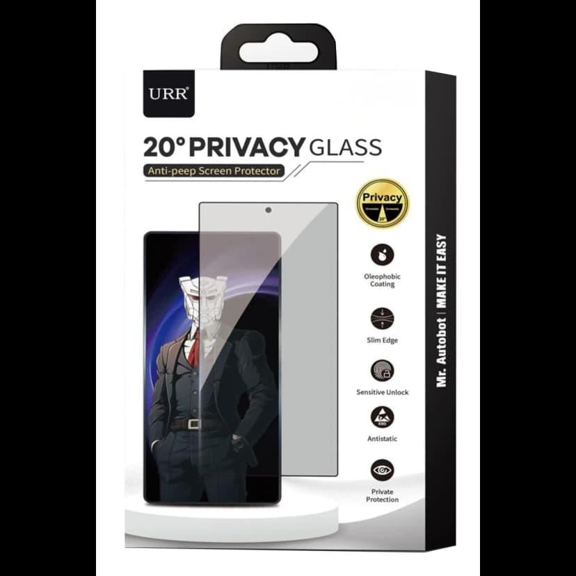 URR Samsung Galaxy S25 Edge 2.5D HD 20º Privacy Cam Ekran Koruyucu