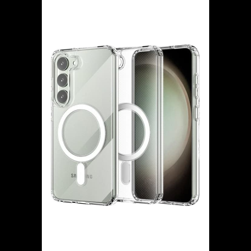 Newface Samsung Galaxy S23 Kılıf Magneticsafe Şeffaf Silikon