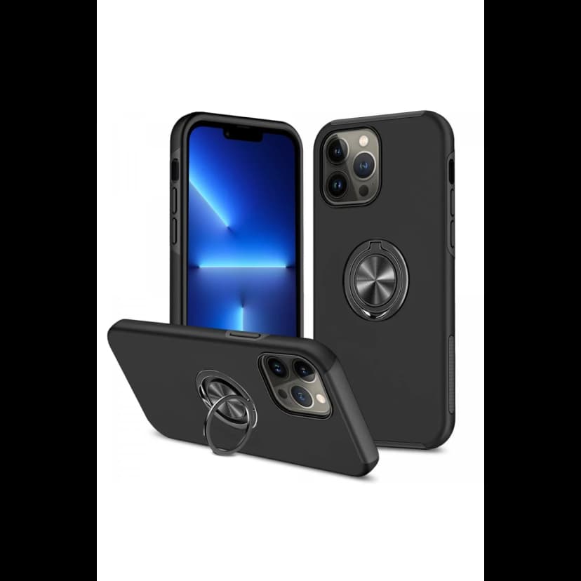 Newface Apple iPhone 13 Pro Max Kılıf Elit Yüzüklü Kapak