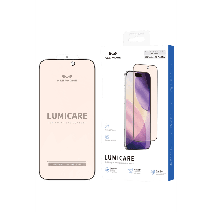 Keephone Apple iPhone 17 Pro Max Lumicare Cam Ekran Koruyucu