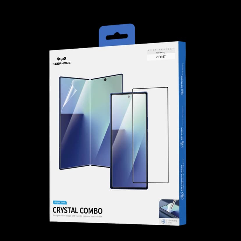 Keephone Samsung Galaxy Z Fold 7 Crystal Combo 2.5D HD Ekran Koruyucu