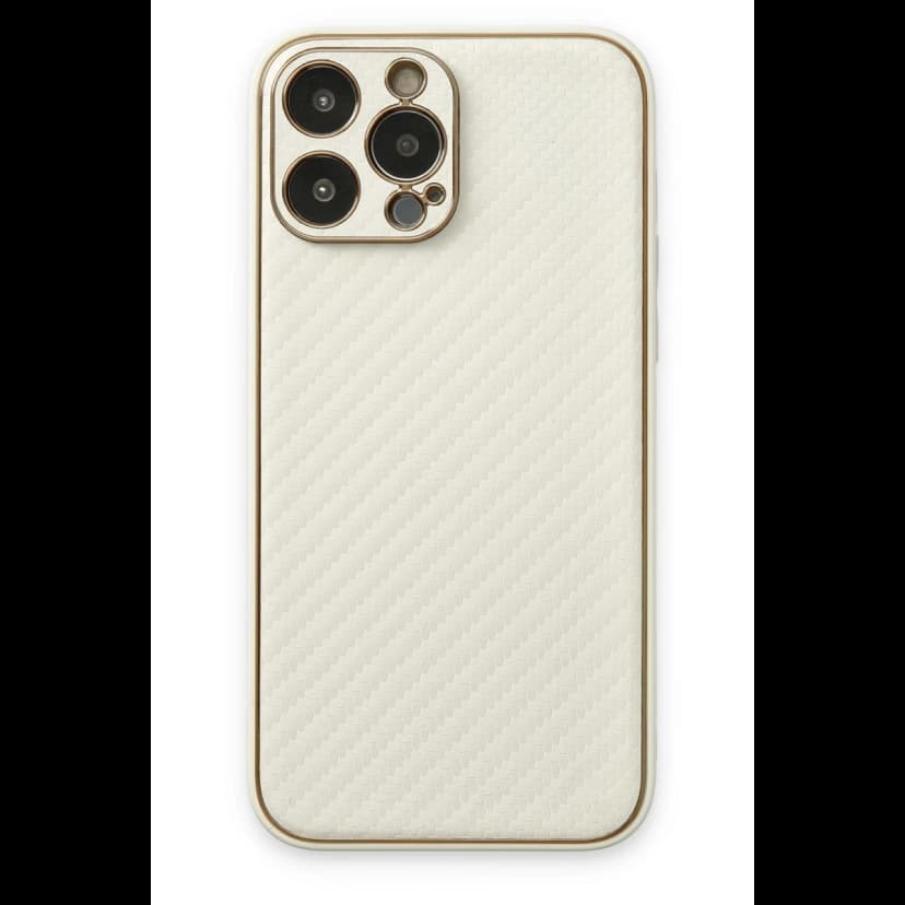 Newface Apple iPhone 13 Pro Max Kılıf Coco Karbon Silikon