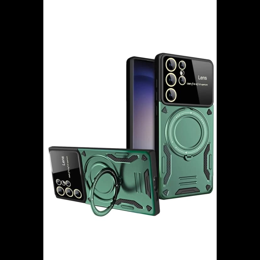 Newface Samsung Galaxy S24 Ultra Kılıf Joy Lens Standlı Kapak