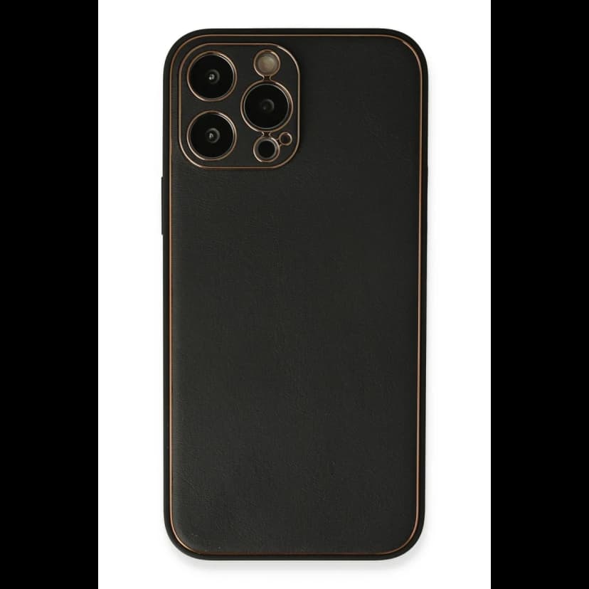 Newface Apple iPhone 13 Pro Max Kılıf Coco Deri Silikon Kapak
