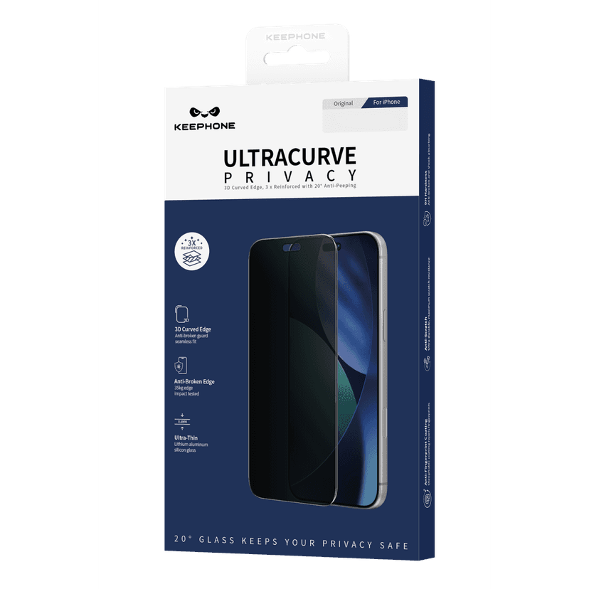 Keephone Apple iPhone 18 Pro Max UltraCurve Extreme Hayalet Cam Ekran Koruyucu
