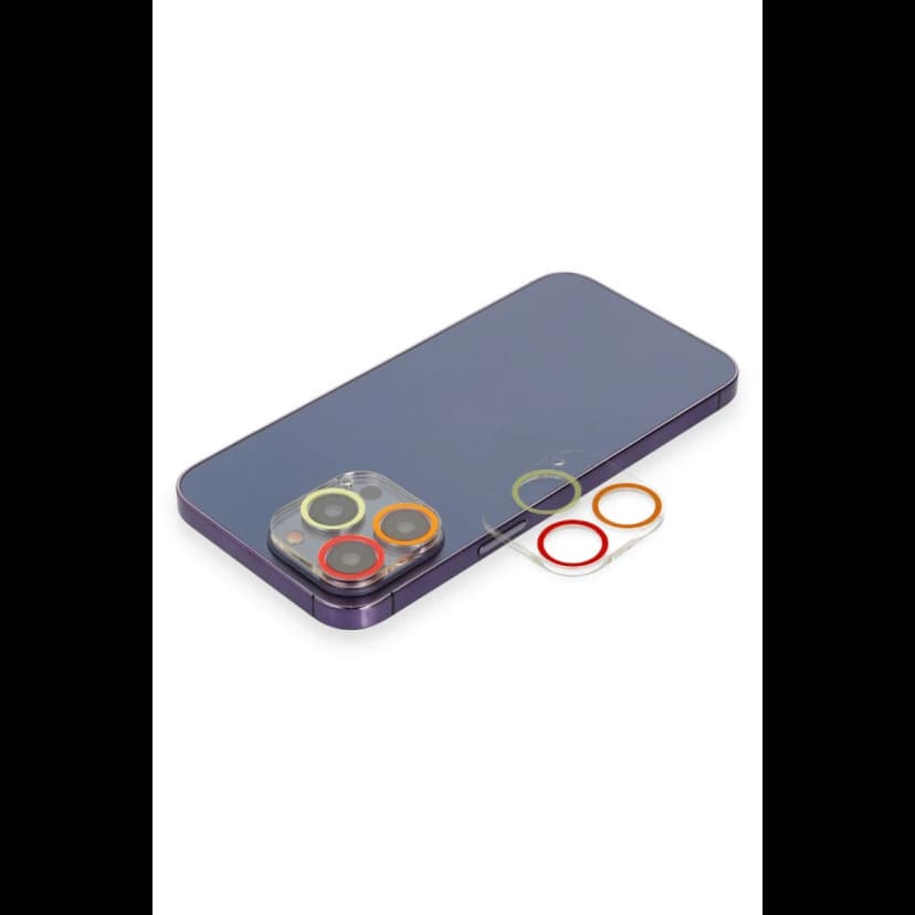 Newface Apple iPhone 12 Pro Renkli Kamera Lens Koruma Cam