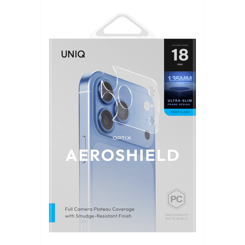 Uniq Apple iPhone 18 Pro Optix AeroShield Kamera Modül Koruyucu