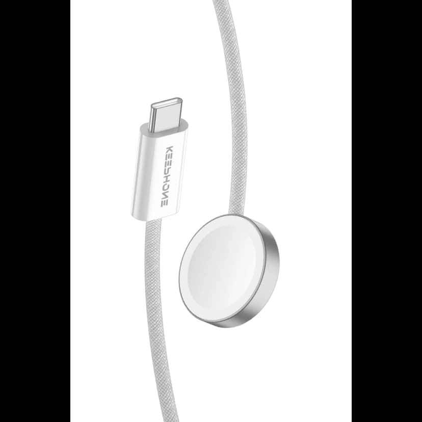 Keephone IC-015 Type-C to Kablosuz Saat Şarj Çıkışlı Hızlı Şarj Kablosu