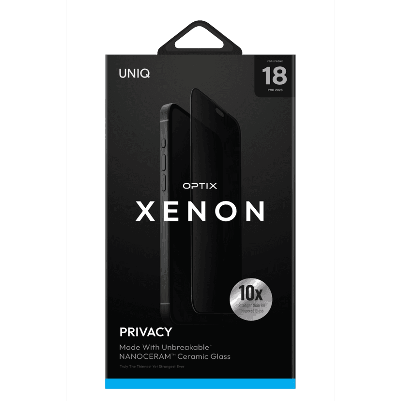 Uniq Apple iPhone 18 Pro Optix Xenon Nanocream Privacy Cam Ekran Koruyucu