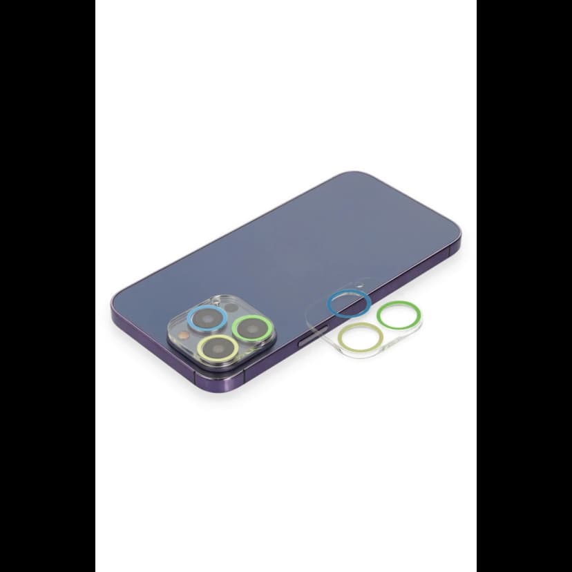 Newface Apple iPhone 12 Pro Max Renkli Kamera Lens Koruma Cam
