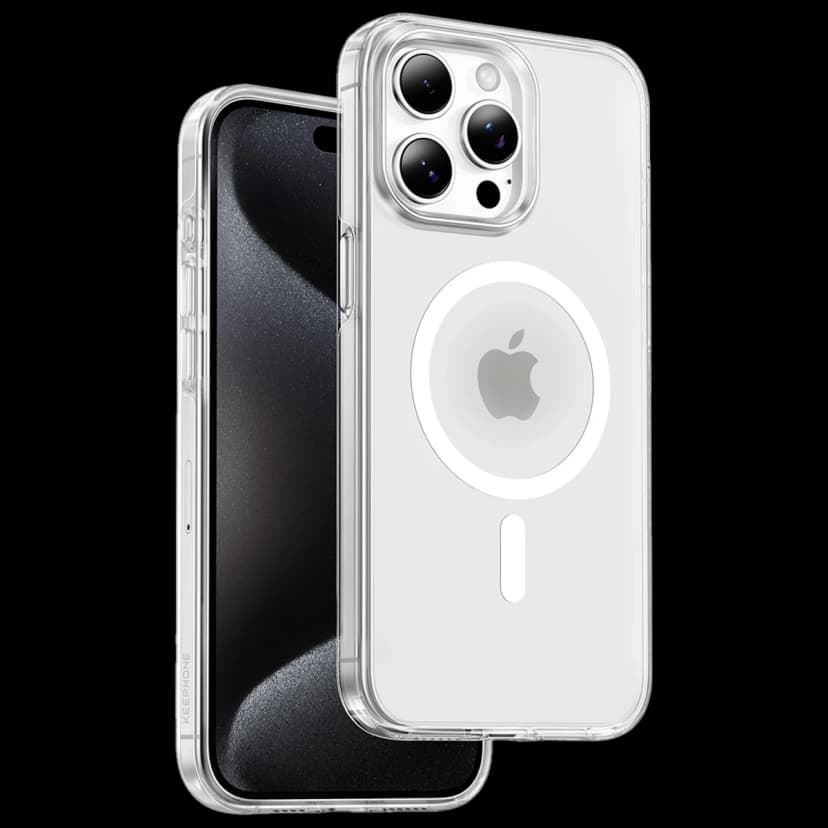 Keephone Apple iPhone 14 Pro Non Yellow Şeffaf Magsafe Kılıf