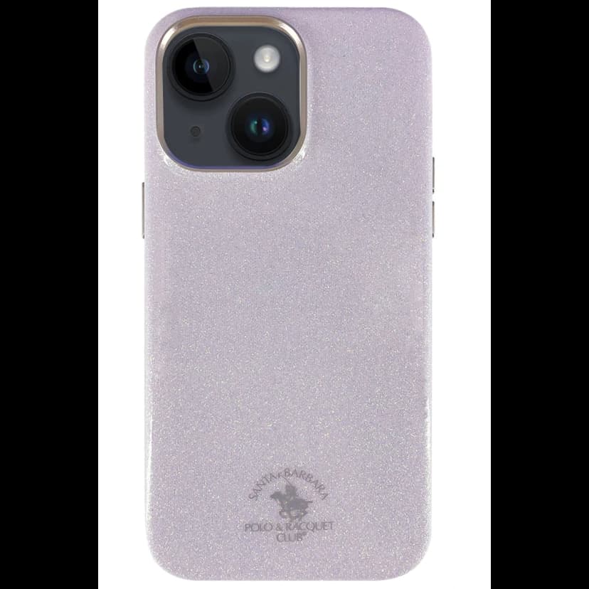 Santa Barbara Polo Racquet Club Apple iPhone 14 Aurora Simli Kapak - Pembe