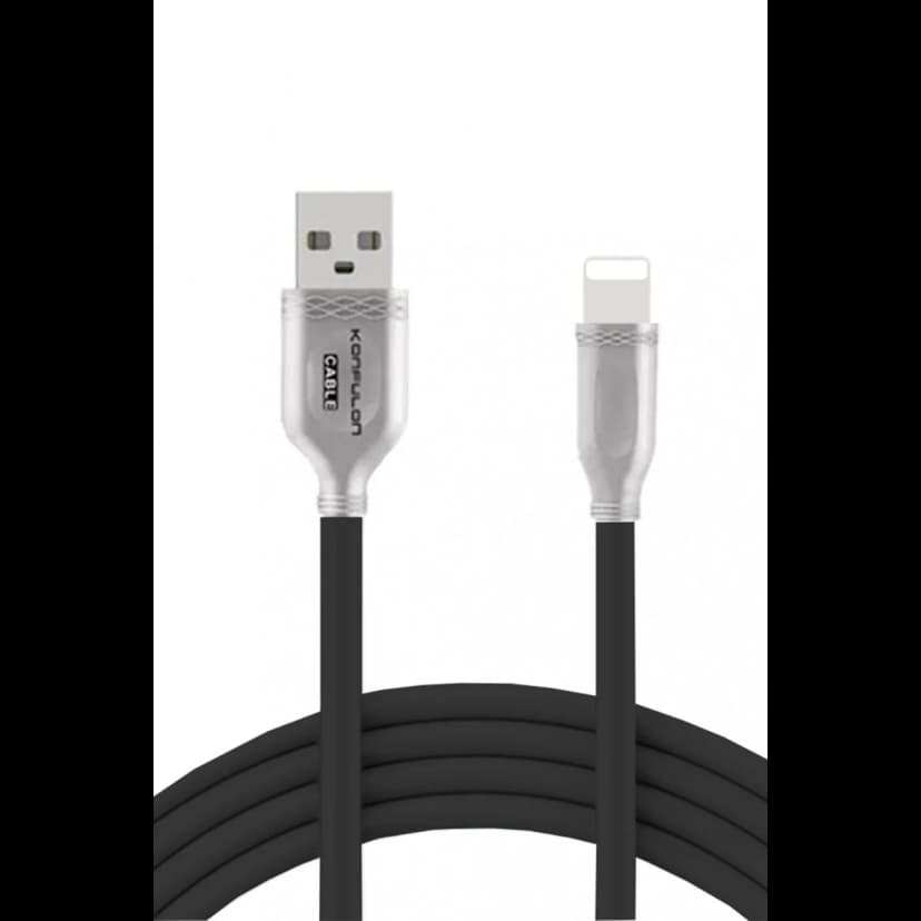 Konfulon S48 Lightning Kablo iphone Uyumlu 1M 3A - Siyah
