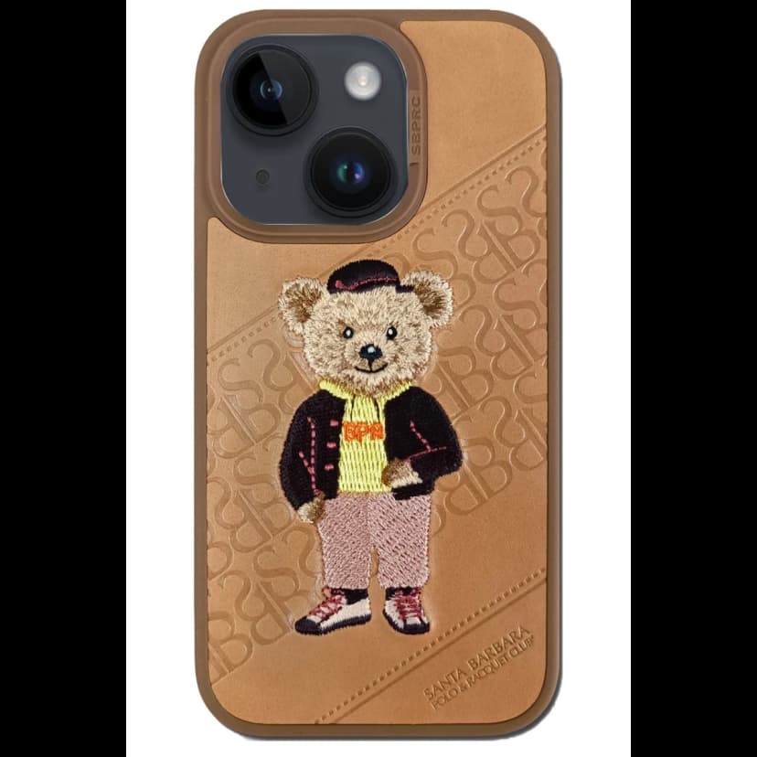 Santa Barbara Polo Racquet Club Apple iPhone 14 Plus Crete Deri Kapak - Kahverengi