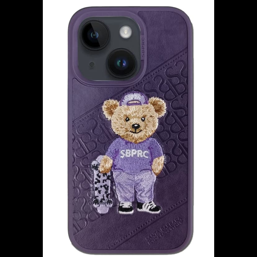 Santa Barbara Polo Racquet Club Apple iPhone 14 Plus Crete Deri Kapak - Mor