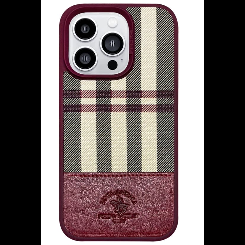 Santa Barbara Polo Racquet Club Apple iPhone 14 Pro Cyril Magsafe Kapak - Kırmızı
