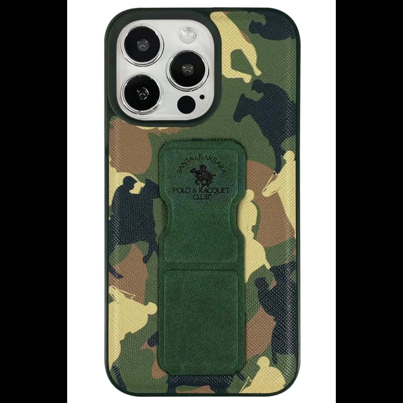 Santa Barbara Polo Racquet Club Apple iPhone 13 Pro Max Enos Standlı Kapak - Yeşil